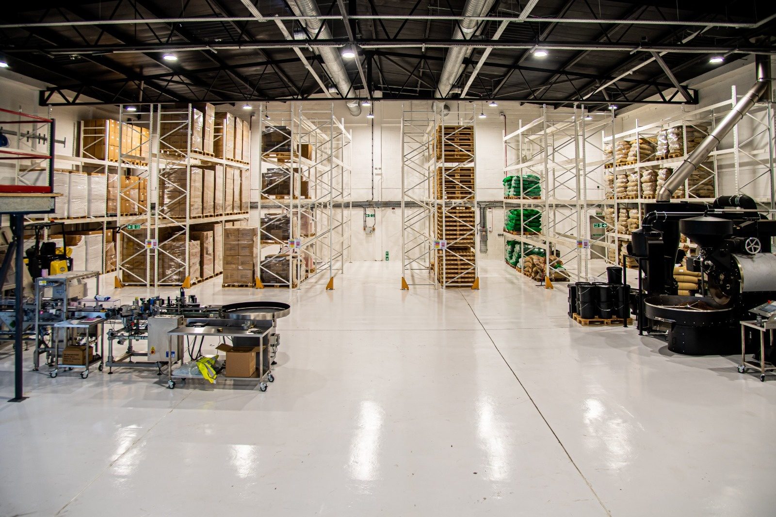Planned electrical maintenance of high-bay warehouse lighting under a Trace Electrical contract